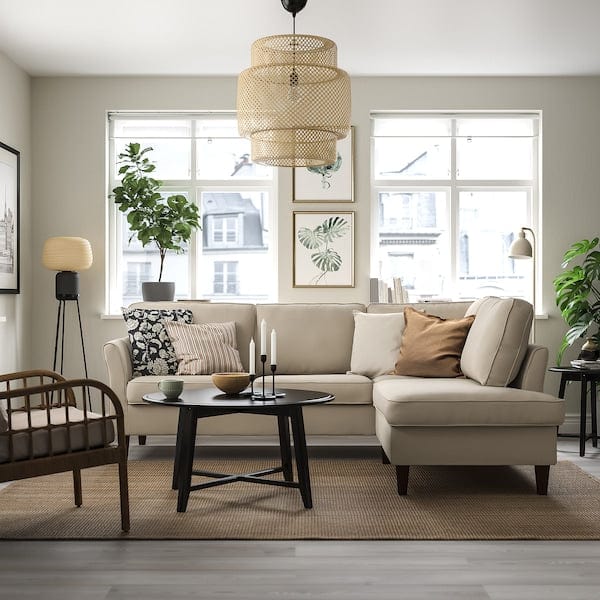 Ikea EKHOLMA - 4-seater corner sofa termin aper, Hakebo beige