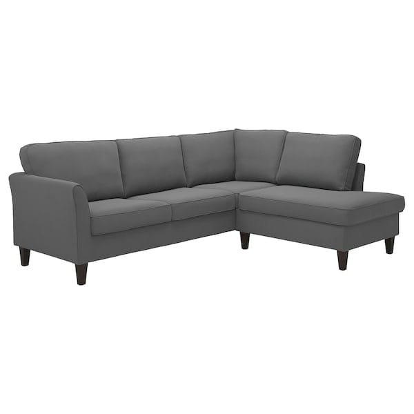 Ikea EKHOLMA - 4-seater corner sofa termin aper, Hakebo dark gray