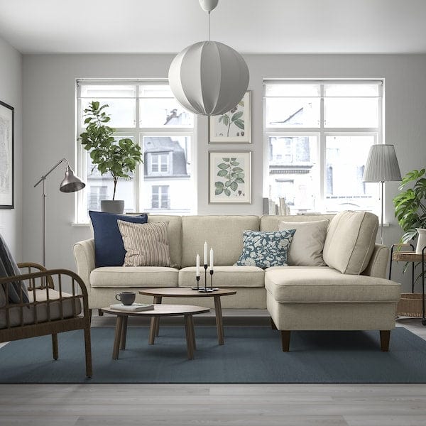 Ikea EKHOLMA - 4 seater corner sofa termin aper, Kilanda light beige