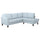 EKHOLMA - 4 seater corner sofa termin aper, Kilanda pale blue