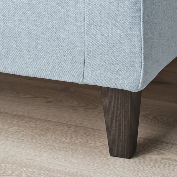 EKHOLMA corner sofa, 4-seat with open end, Kilanda pale blue, 236 cm