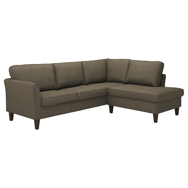 EKHOLMA - 4 seater corner sofa termin aper, Kilanda grey-brown