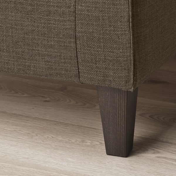 EKHOLMA corner sofa, 4-seat with open end, Kilanda grey-brown, 236 cm