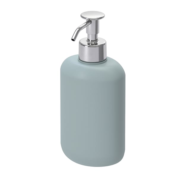 EKOLN - Soap dispenser, light grey-turquoise