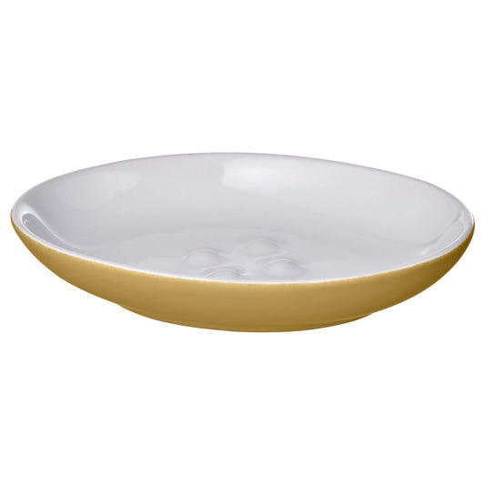 EKOLN soap dish, dark yellow, 13x9 cm