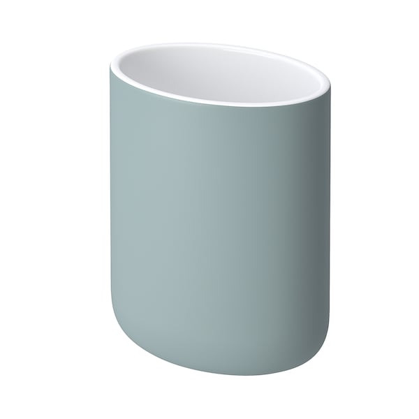 EKOLN - Toothbrush holder, light grey-turquoise