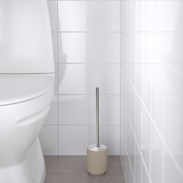EKOLN toilet brush, beige, 9 cm