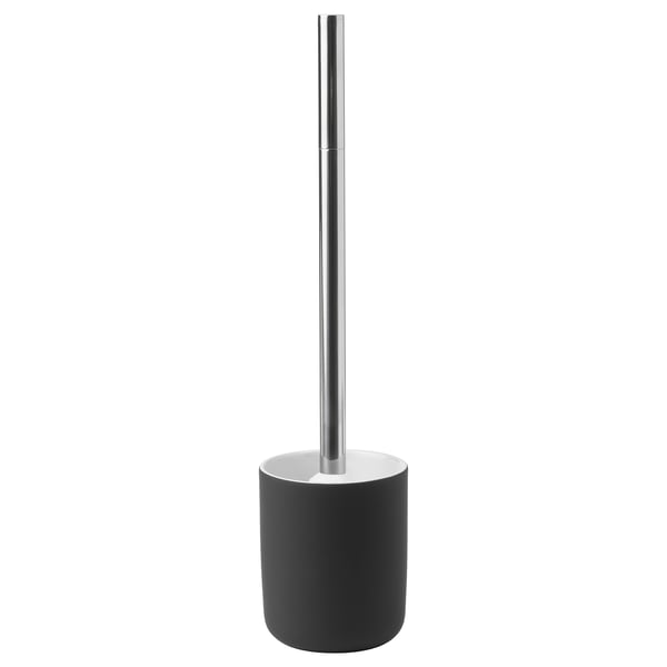 EKOLN toilet brush, dark grey, 9 cm