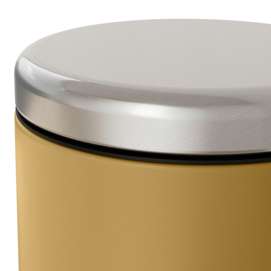 EKOLN waste bin, dark yellow, 17 cm