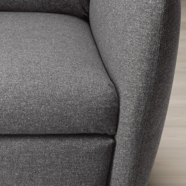EKOLSUND recliner, Gunnared dark grey, 89x103x97 cm