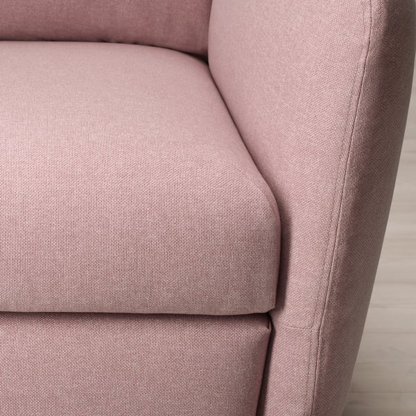 EKOLSUND recliner, Gunnared light brown-pink, 89x103x97 cm