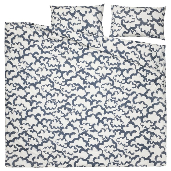 EKPURPURMAL duvet cover and 2 pillowcases, Pillowcase Quantity: 2pcsPillowcase Length: 50cmPillowcase Width: 80cmThread Count: 120 Inch²Duvet Cover Length: 220cmDuvet Cover Width: 240cm