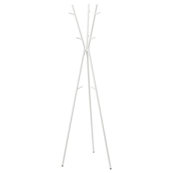 EKRAR - EKRAR Hat and coat stand, white, 169 cm