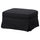 EKTORP cover for footstool, Hillared anthracite