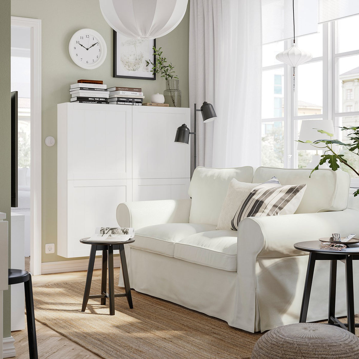 EKTORP 2-seat sofa, Blekinge white, 179 cm