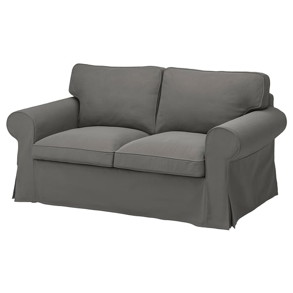 EKTORP 2-seat sofa, Hakebo dark grey, 179 cm