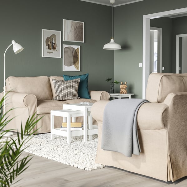 EKTORP 2-seat sofa, Kilanda light beige, 179 cm