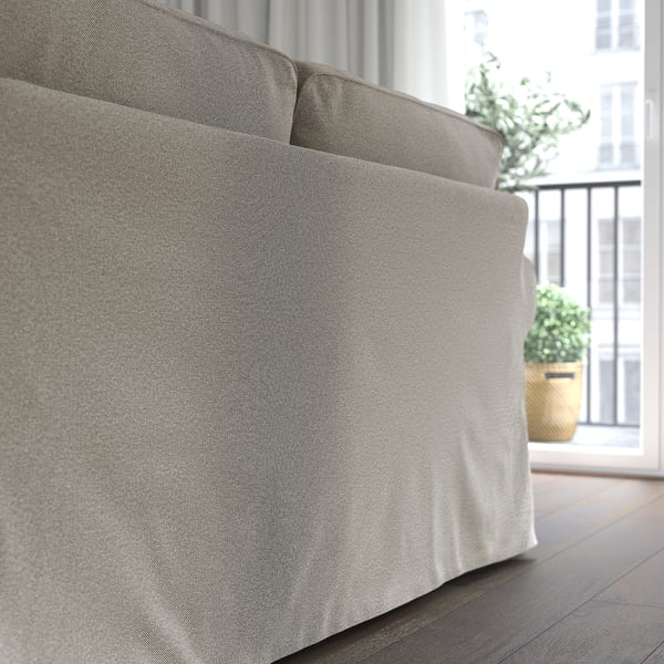 EKTORP - 2-seater sofa, Tallmyra white/black ,