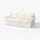 EKTORP 3-seat sofa, Blekinge white, 218 cm