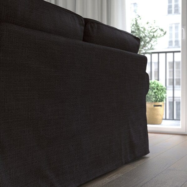 Ikea EKTORP - 3-seater sofa with chaise-longue/Hillared anthracite ,