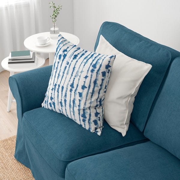 Ikea EKTORP - 3-seater sofa with chaise-longue/Tallmyra blue ,