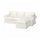 EKTORP cover f 3-seat sofa w chaise longue, Blekinge white