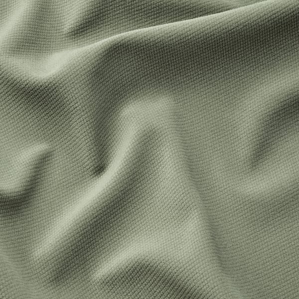 EKTORP - 3-seater sofa/chaise-longue cover, Hakebo grey-green ,