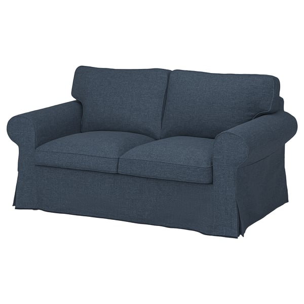 EKTORP - 2-seater sofa cover, Kilanda dark blue ,