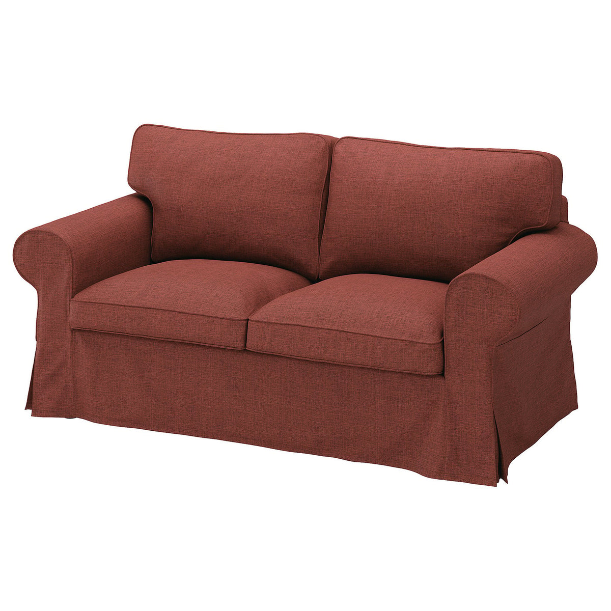 EKTORP cover for 2-seat sofa, Kilanda brown-red