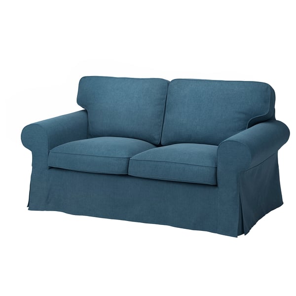 EKTORP - 2-seater sofa cover, Tallmyra blue ,