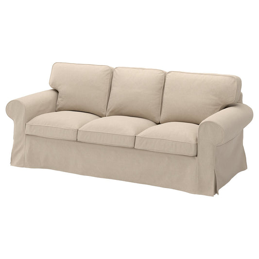 EKTORP cover for 3-seat sofa, Naggen beige