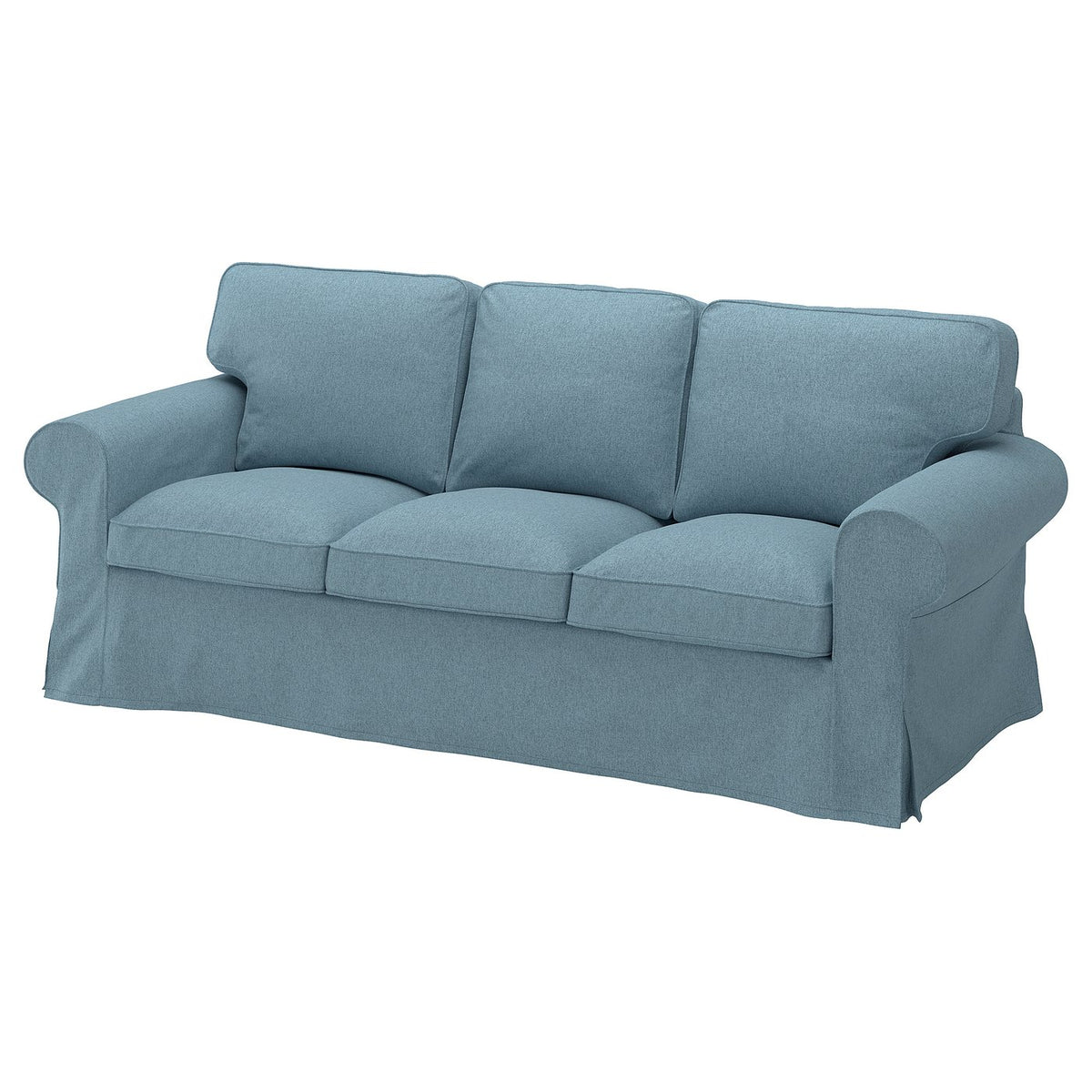 EKTORP cover for 3-seat sofa, Naggen grey-blue