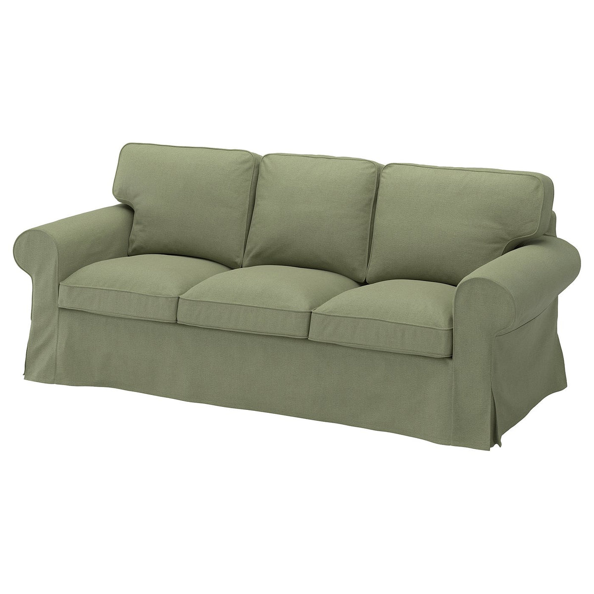EKTORP cover for 3-seat sofa, Naggen grey-green