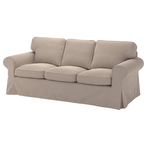 EKTORP cover for 3-seat sofa, Tallmyra beige