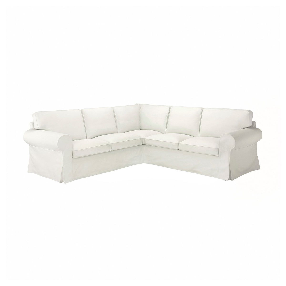 EKTORP cover for corner sofa, 4-seat, Blekinge white