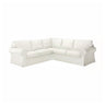 EKTORP cover for corner sofa, 4-seat, Blekinge white