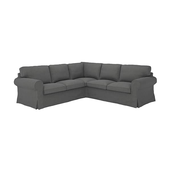 Ikea EKTORP - Corner sofa slipcover, 4-seater, Tallmyra smoke gray