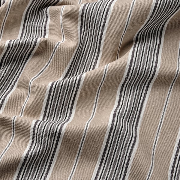 EKTORP - Footrest cover, Karlshov beige/multicolour