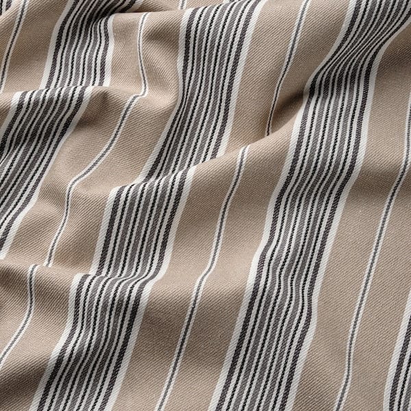 EKTORP - Footrest cover, Karlshov beige/multicolour