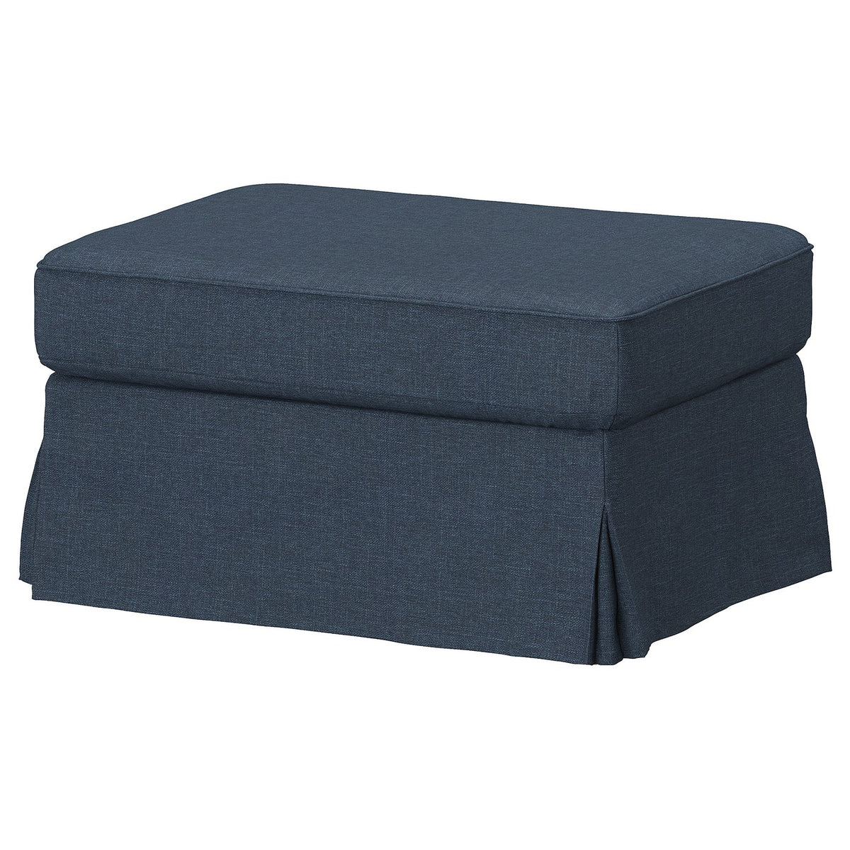 EKTORP cover for footstool, Kilanda dark blue