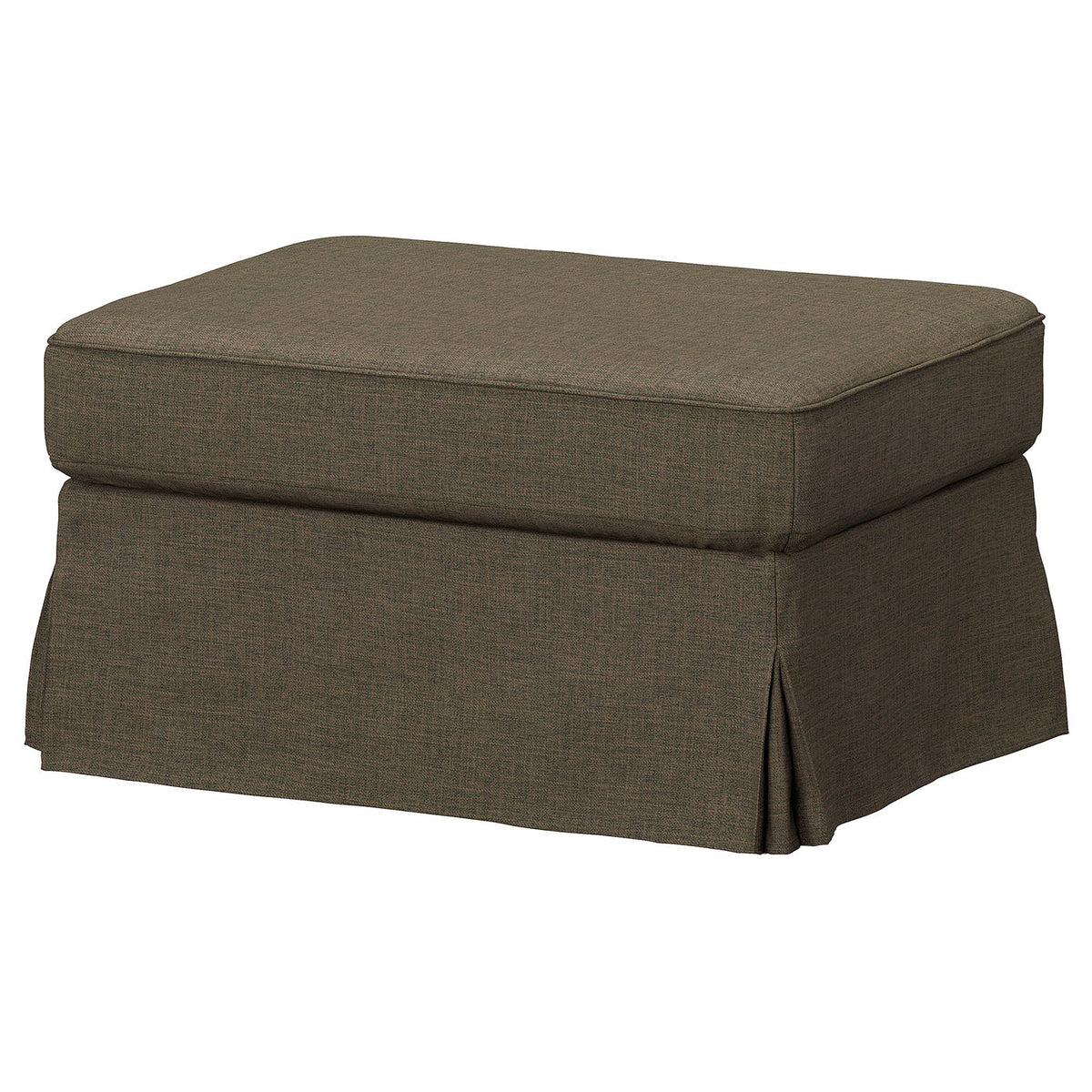 EKTORP cover for footstool, Kilanda grey-brown