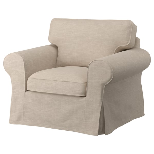 EKTORP cover for armchair, Hillared beige