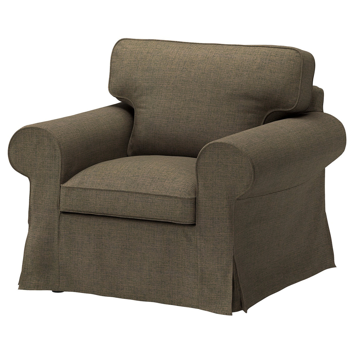 EKTORP cover for armchair, Kilanda grey-brown