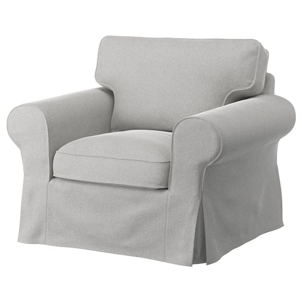 EKTORP cover for armchair, Tallmyra white/black