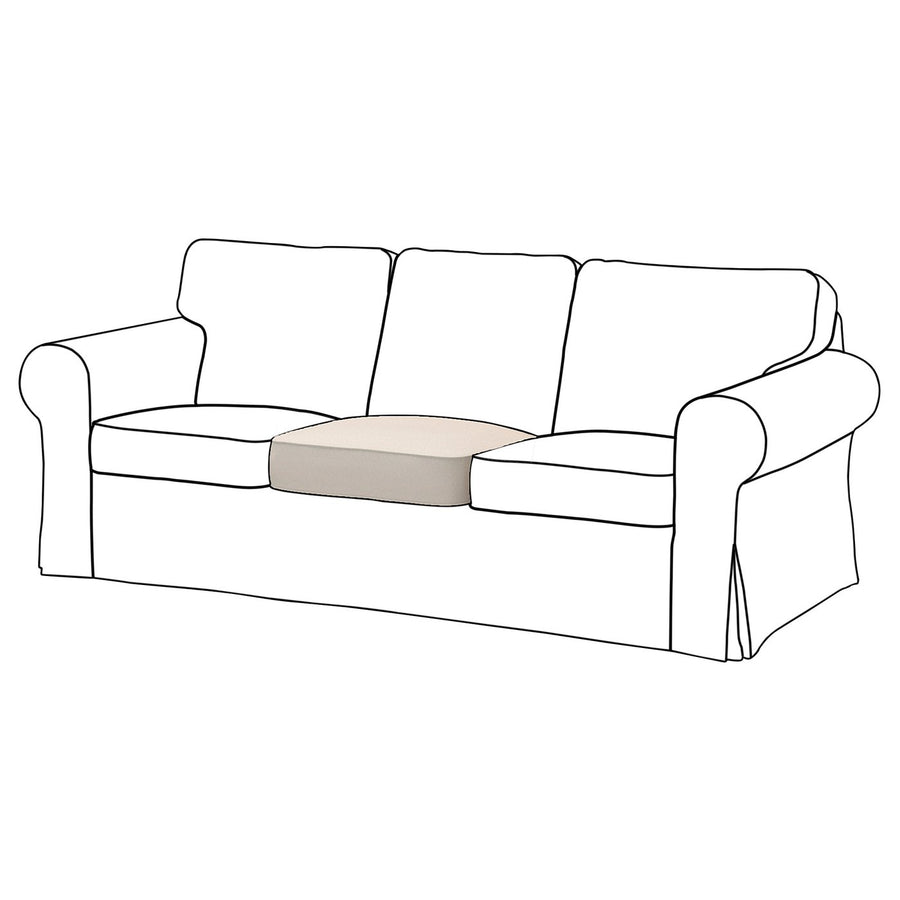 EKTORP inner seat cushion for 3-seat sofa, for replacement, 66x22x58 cm