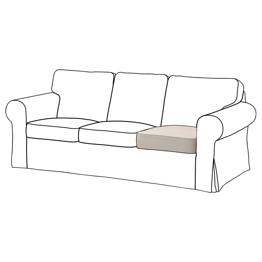 EKTORP inner seat cushion for 3-seat sofa, for replacement, 66x22x58 cm