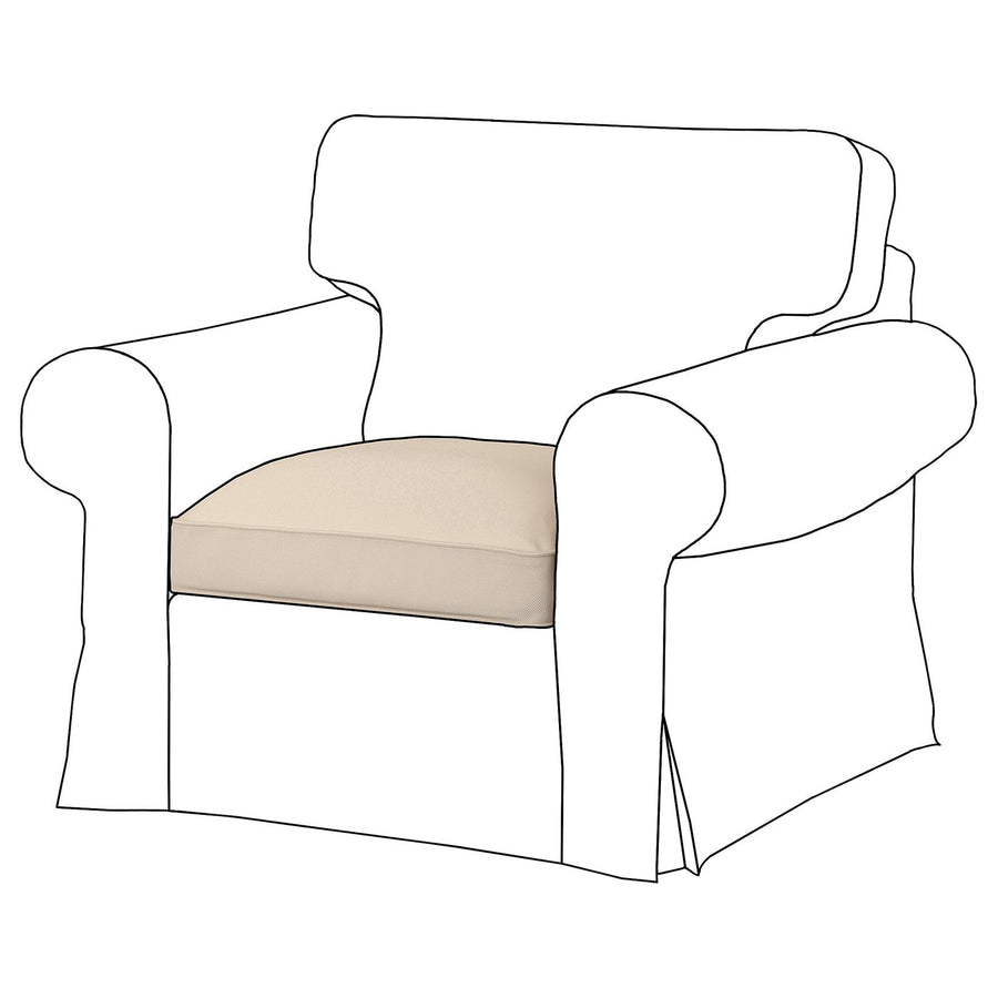 EKTORP inner seat cushion for 3-seat sofa, for replacement, 66x22x58 cm