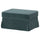 EKTORP footstool with storage, Alhamn dark grey-blue, 82x62 cm