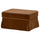 EKTORP footstool with storage, Alhamn dark yellow-brown, 82x62 cm