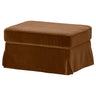 EKTORP footstool with storage, Alhamn dark yellow-brown, 82x62 cm